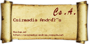 Csizmadia András névjegykártya